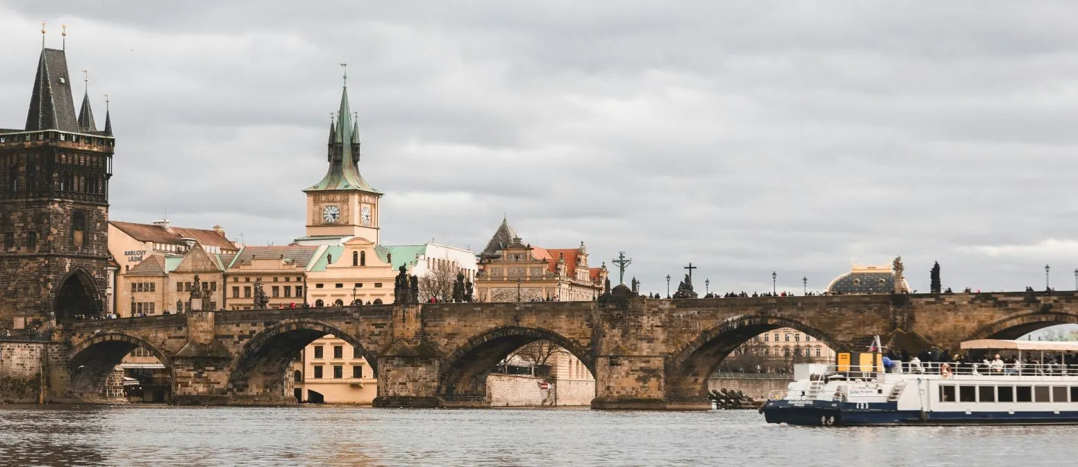 Charles Bridge and the Old Town Bridge Tower across the Vltava