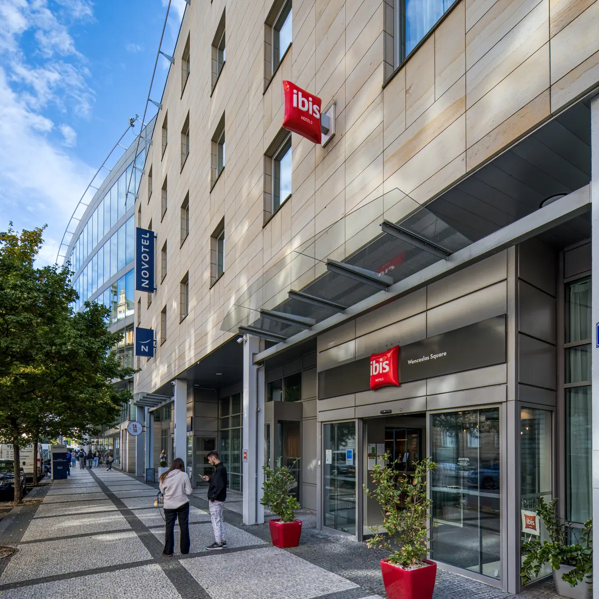 Entrance of ibis Wenceslas Square